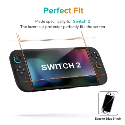 Película de vidro do Nintendo Switch 2