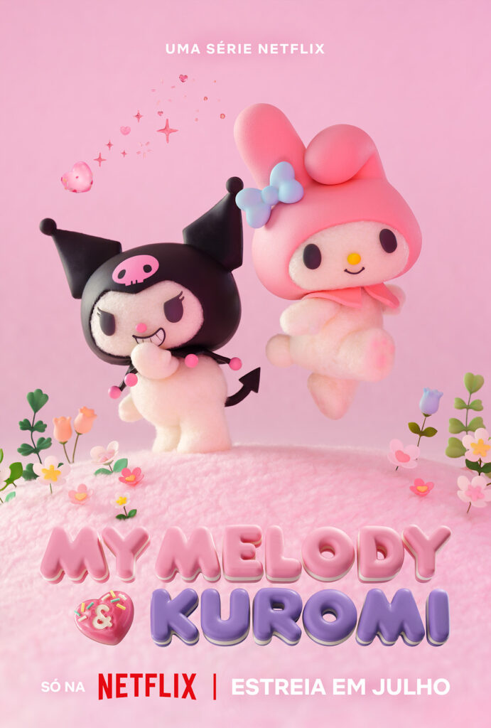 Personagens amadas da Sanrio ganham vida na série em stop motion “My Melody & Kuromi”, que estreia em julho de 2025