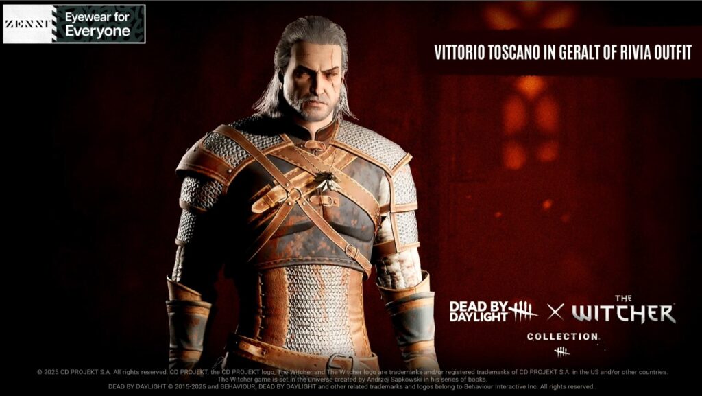 dead by daylight the witcher 3 skins