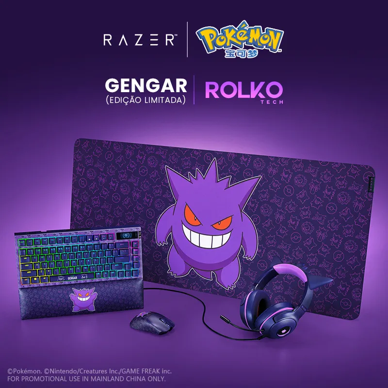 Coleção antiga de Pokémon e Razer