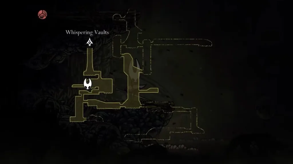 localização Witch Crest Hollow Knight Silksong