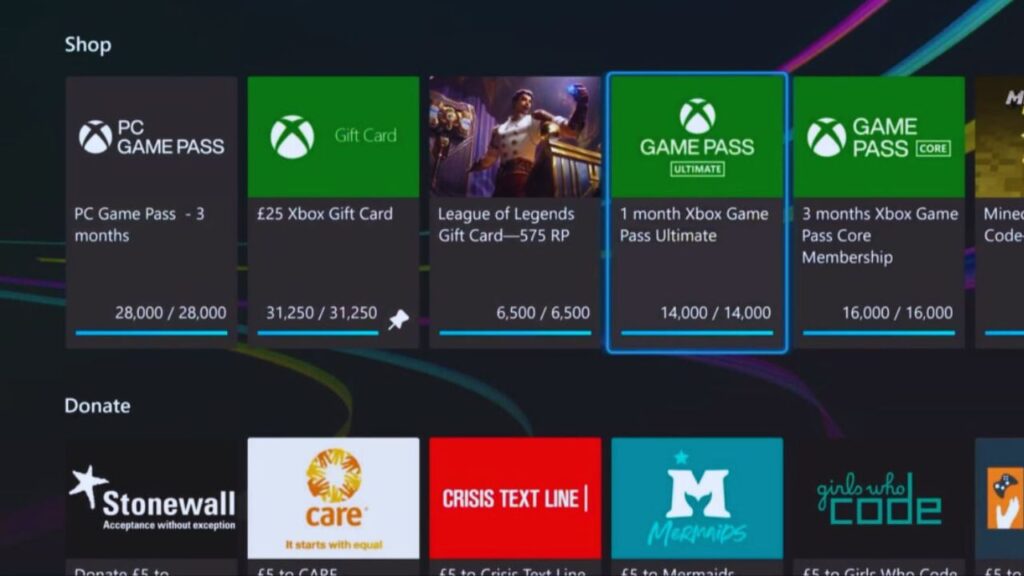 microsoft rewards game pass