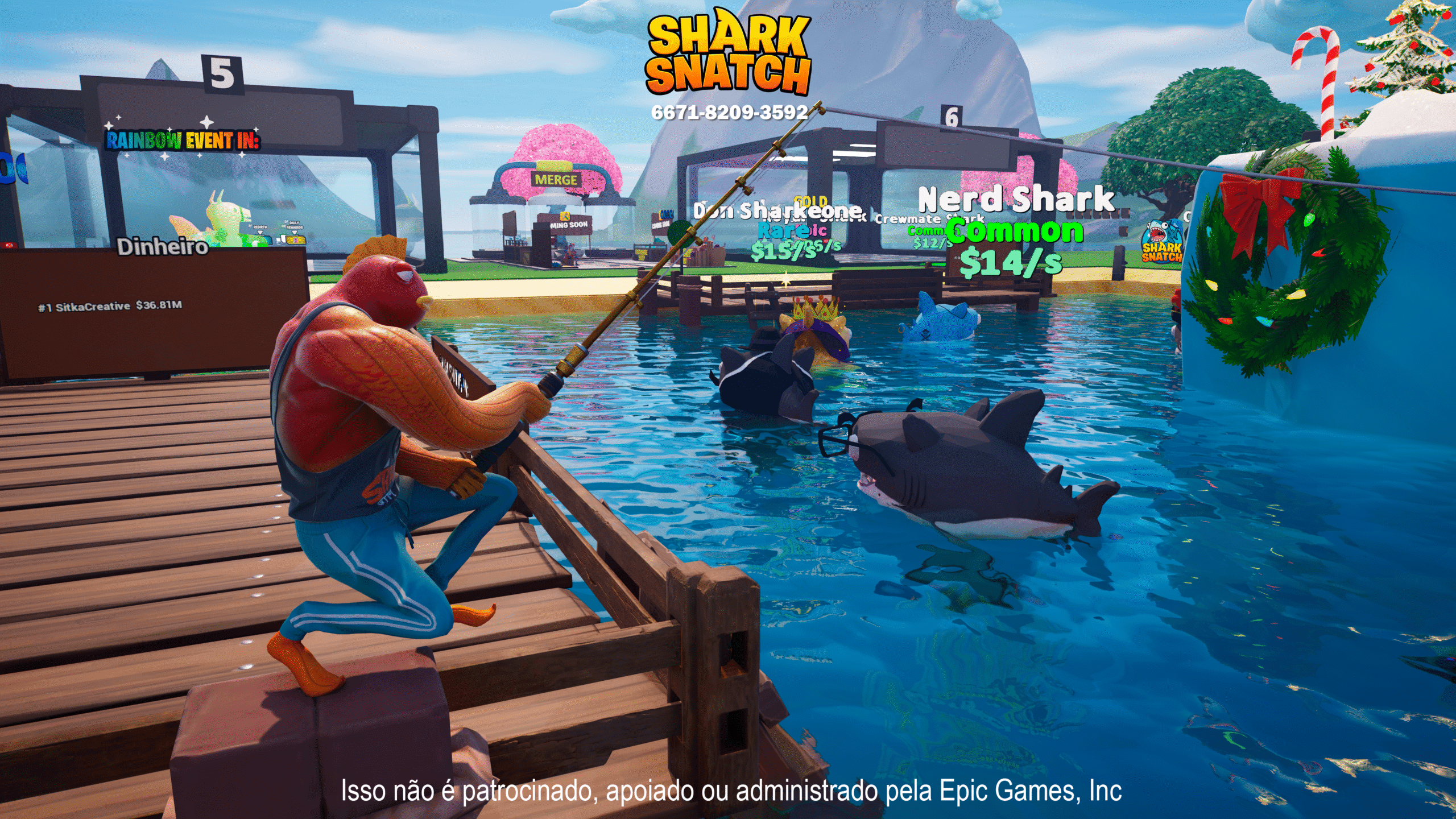 Shark Snatch Fortnite jogo