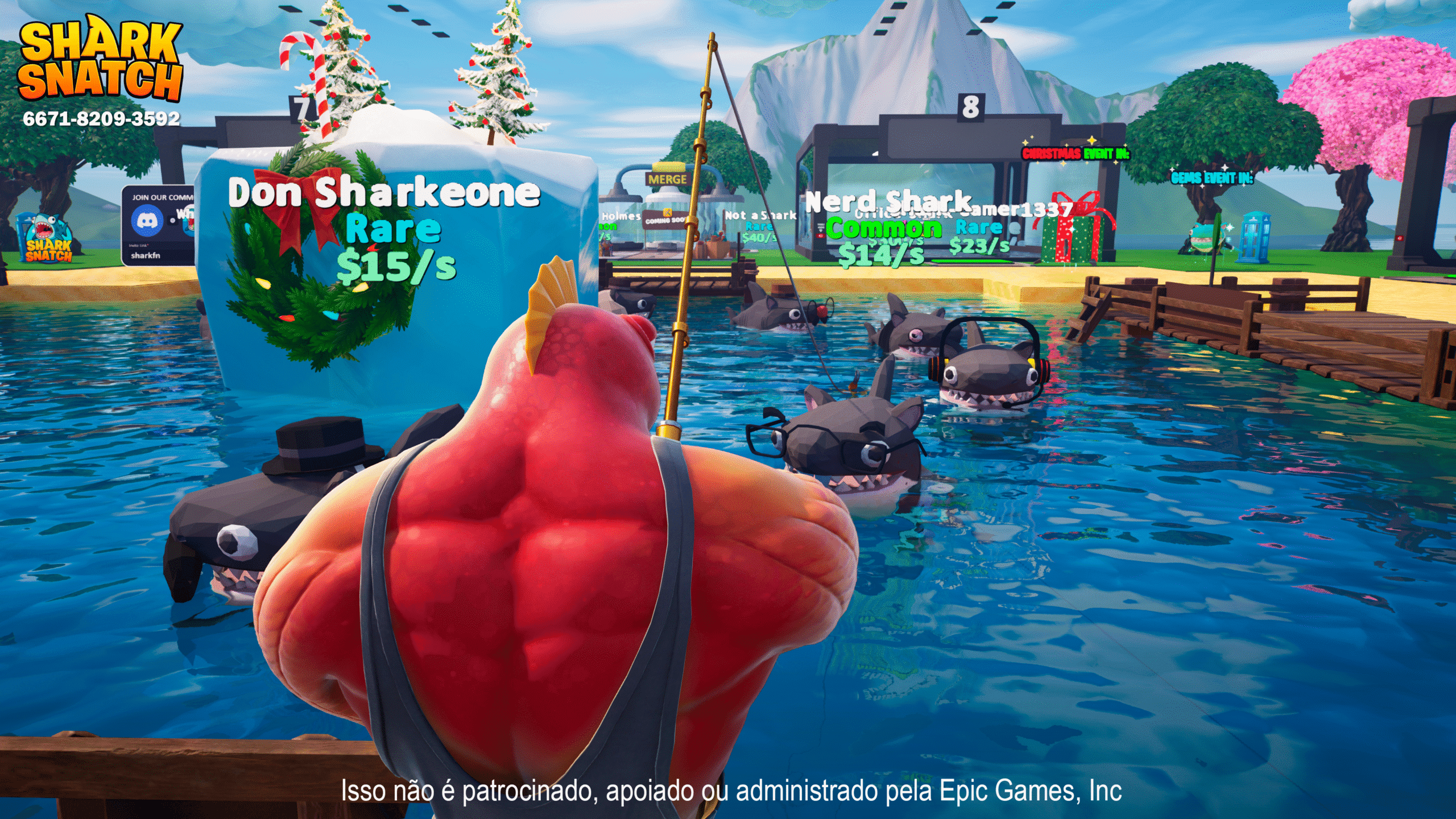 mapa Shark Snatch Fortnite