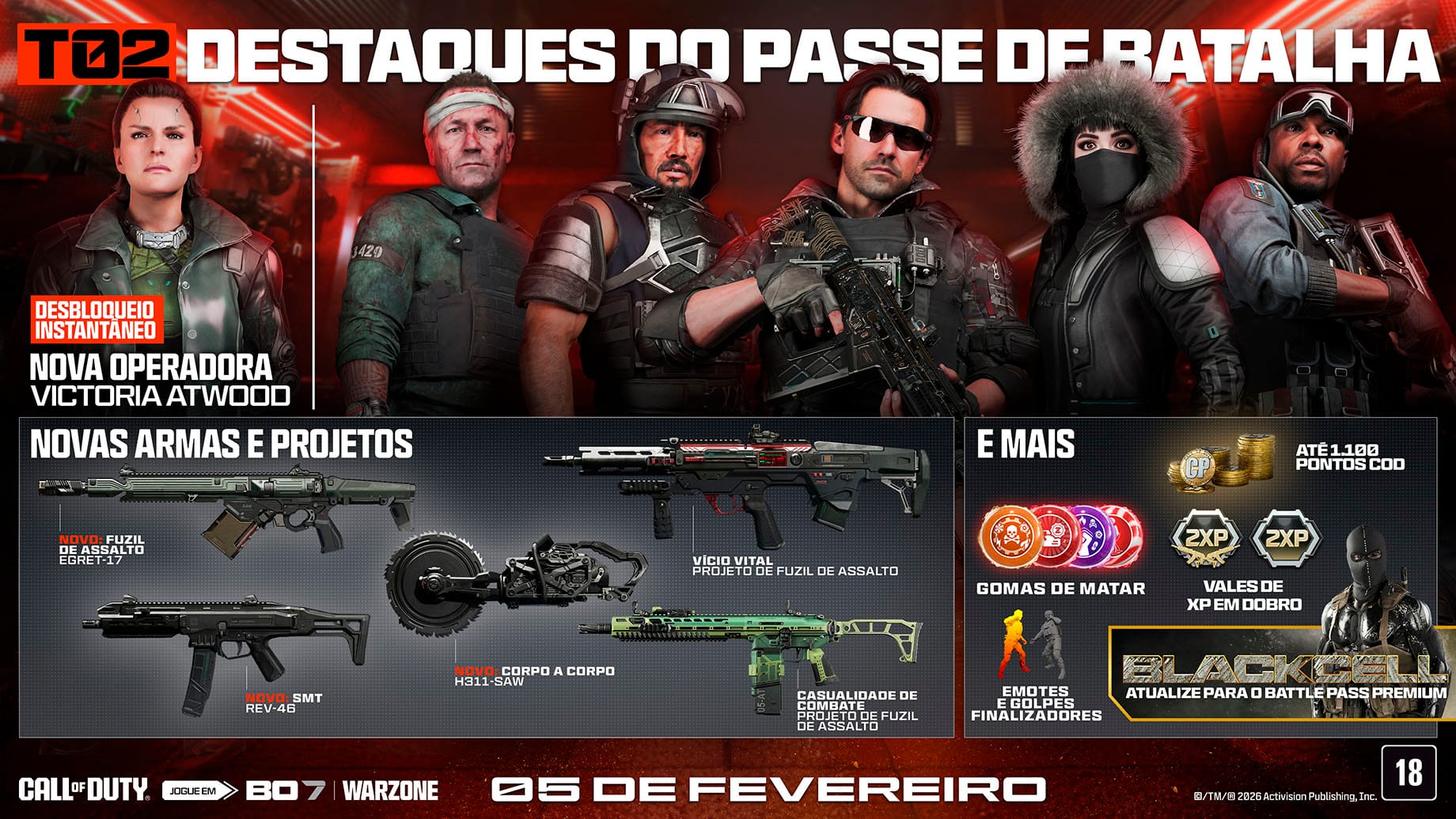 Passe de Batalha da Temporada 2 Call of Duty