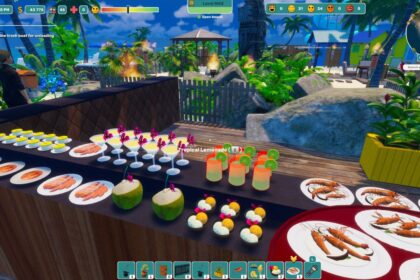 Tropical Resort Simulator acerta ao transformar tarefas simples em uma gestão divertida