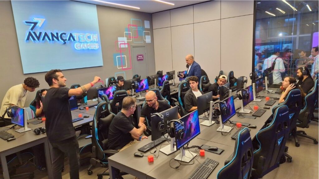 Sala de aulas no Hub Sampa Games